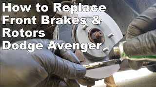 Dodge Avenger Front Brake Pads and Rotors Replacement 2008-2014