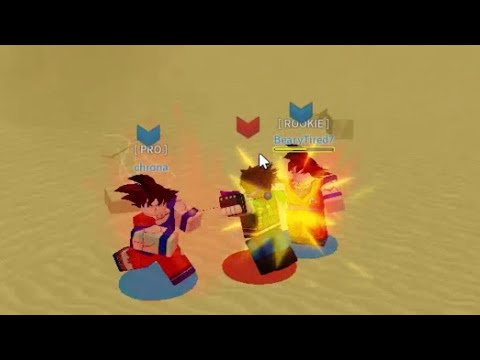 Fighting 2 namek gokus in a 1v2 (ABA)