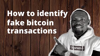 How to identify fake bitcoin(Flash BTC) transaction as a crypto trader from scammers