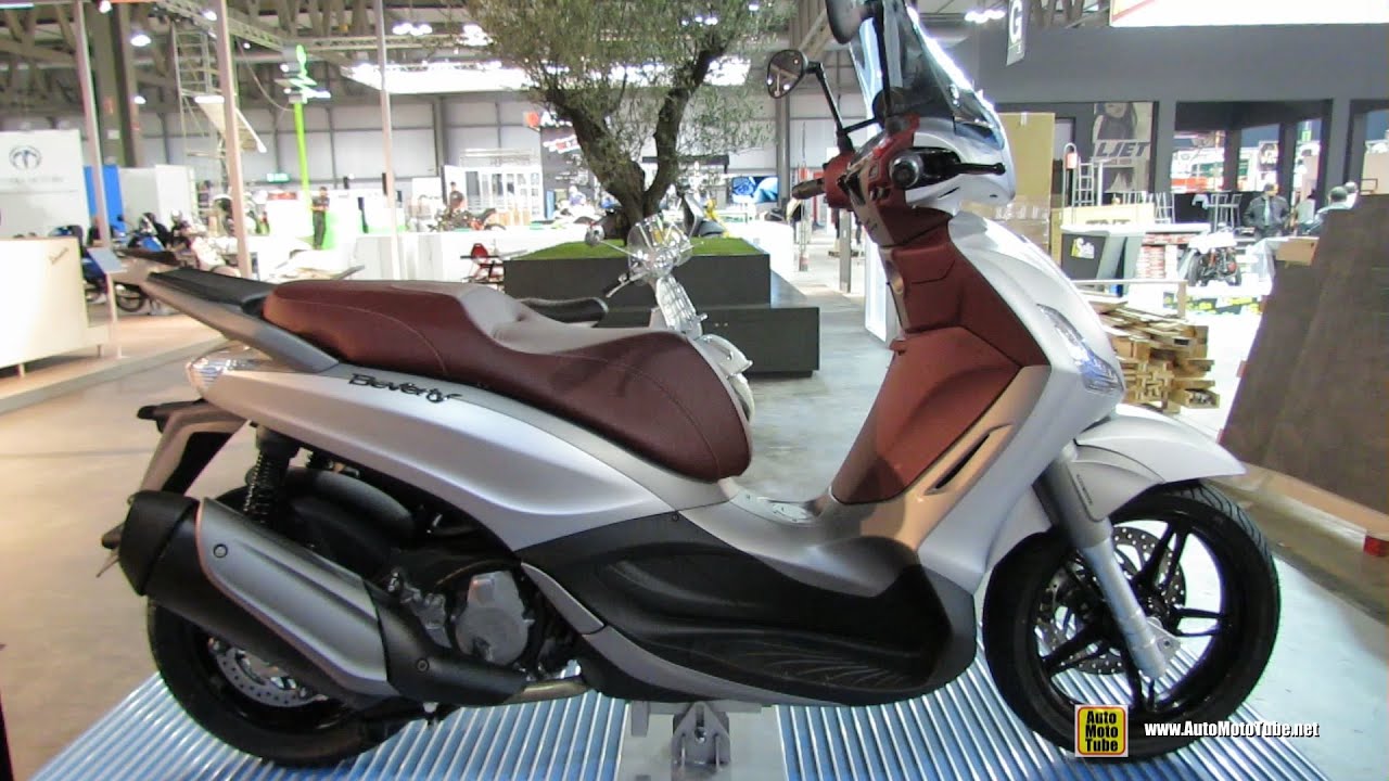 2015 Piaggio Beverly Sport Touring Scooter - Walkaround - 2014 EICMA Milan Motorcycle Exhibition