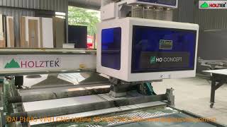 MÁY CNC NESTINGN 4 Đầu Trục Holztek Pro-R4A - MÁY CNC 1325 Holztek Nạp Phôi Tự Động