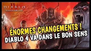 D'ÉNORMES CHANGEMENTS ARRIVENT SUR DIABLO 4 ! LA SAISON 2 S'ANNONCE SOLIDE ! 🔥🔥