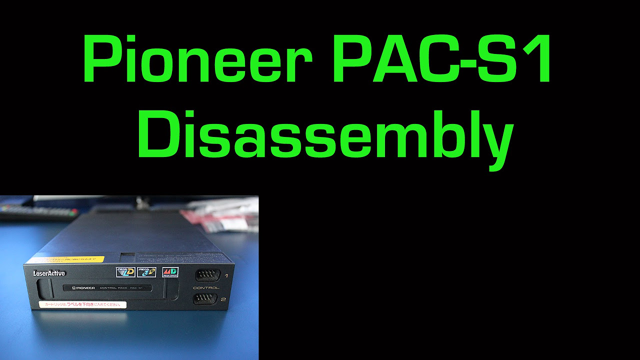 Pioneer LaserActive Sega PAC-S1 Pull Apart Disassembly