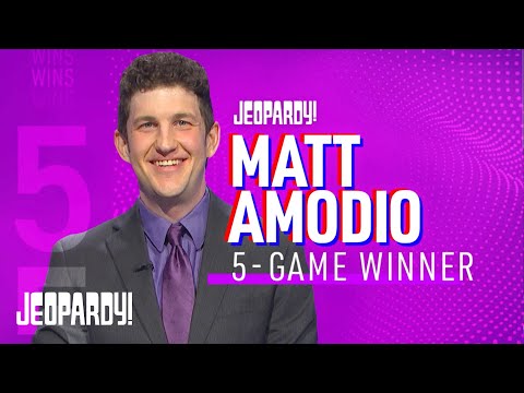 Jeopardy! Champion Matt Amodio Wins His 5th Game | JEOPARDY!