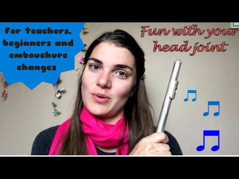 Flute beginners' lesson 2: Exercises for the headjoint