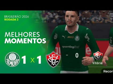 Palmeiras 1x1 Vitória | Brasileirão série A 2026 | TV Globo