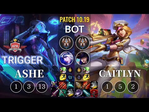 APK Trigger Ashe vs Caitlyn Bot - KR Patch 10.19