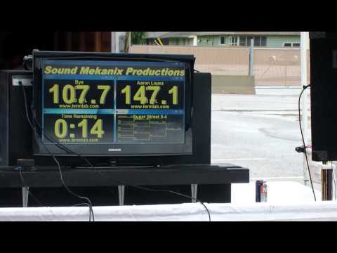 Run in the The Thunderknock Three, 147 db on 30 to 60 htz sweep.