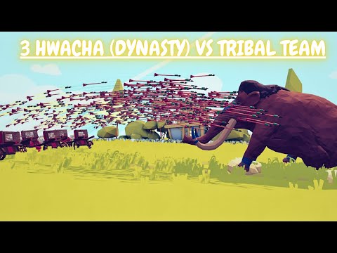 3 HWACHA DYNASTY vs TRIBAL TEAM - Totally Accurate Battle Simulator TABS ► TABS Unit Creator