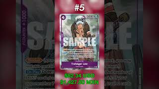 Las 10 cartas más caras de One Piece OP-07 500 years in the future 🏴‍☠️❤️💛#OnePieceTcg #Op07 #TCG
