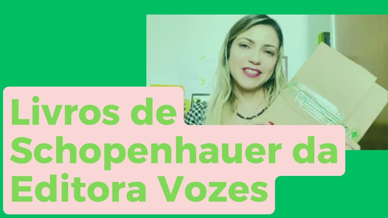 Livros de Schopenhauer da Editora Vozes