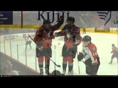 Mārtiņš Dzierkals 2+2 pret Voltiguers Drummondville