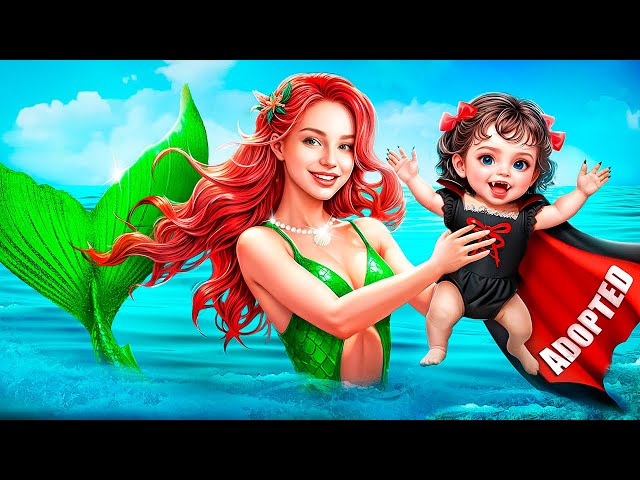 Nerd Wished to Become Dark Mermaid! I Was Adopted by Mermaid and Vampire! SDDEFAULT Thumbnail