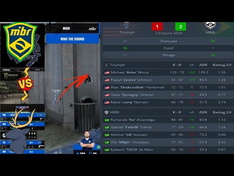 GRIM, JOGADOR DA TRIUMPH FAZ 123 KILLS CONTRA A MIBR EM UMA PARTIDA ÉPICA | MELHORES MOMENTOS