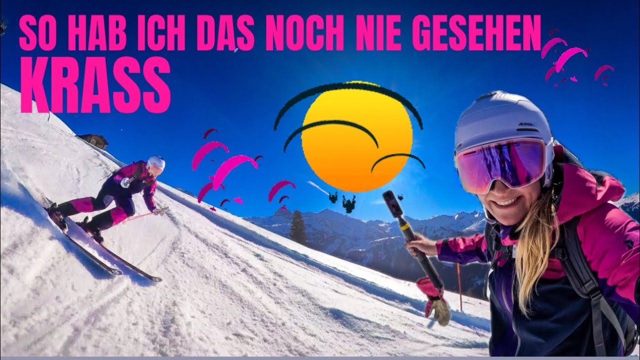 Incredible — Paraglider über dem Skigebiet Lenk-Adelboden