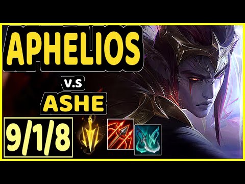 ATTILA (APHELIOS) vs ASHE - 9/1/8 KDA BOTTOM ADC CHALLENGER GAMEPLAY - EUW