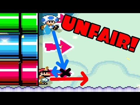 Super Mario Maker 2 Versus Multiplayer Unfair Map!