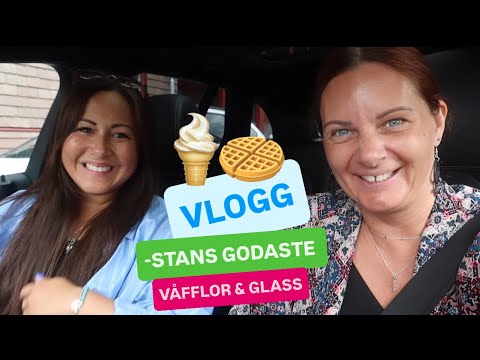 VLOGG! Vi äter bakvänd lunch och sommarens godaste våfflor med glass!