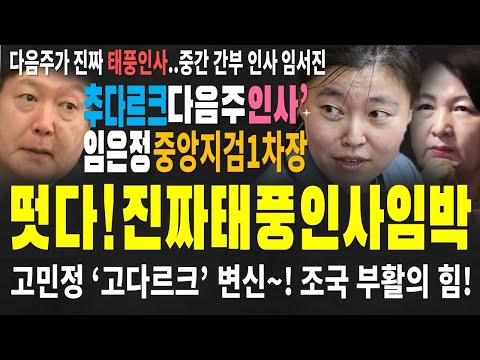 임은정 서울 중앙지검1차장 인사 임박