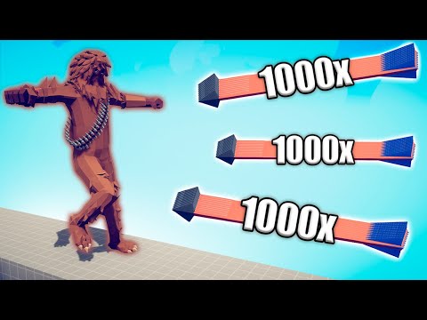 CHEWBACCA vs 1000x OVERPOWERED UNITS - TABS | Totally Accurate Battle Simulator 2023