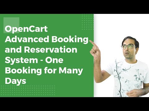 OpenCart Advanced Booking & Reservation | One Booking for Many Days