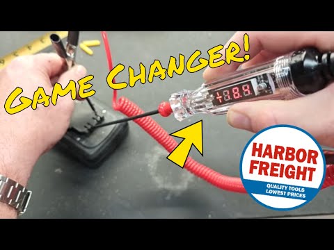 ICON Professional Digital Display Circuit Light Tester with Interchangeable Shanks