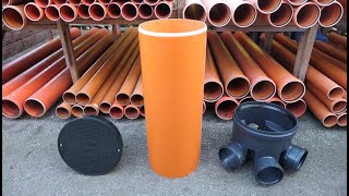 Revizní šachta 400mm rozvětvená KG 110 + plast. poklop 7,5t