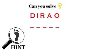 Unscramble Words challenge # 012 by Presentations Buddy