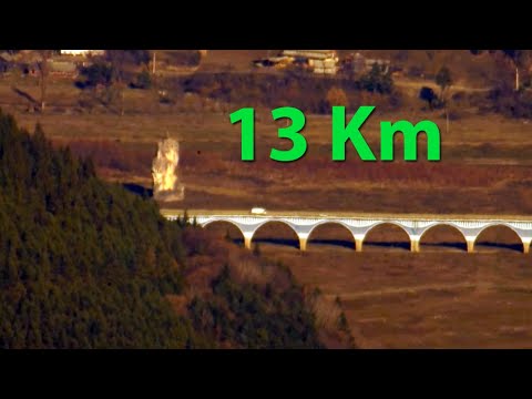 Piatra Teiului văzută de pe Ceahlău! Oviectiv ZOOM Samyang 650-1300mm