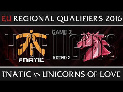 FNC vs UOL Highlights G2, EU LCS Regionals Semi final Summer 2016, Fnatic vs Unicorns of Love Game 2