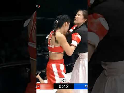 【右フックで一発KO】女子ボクサー vs 古武道家 #異種格闘技戦 #mma
