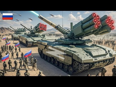 Today! major NATO military base in Ukraine was completely destroyed by a Russian laser tank attack.