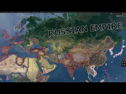 When Russian Empire still stands in Kasierreich - Hoi4 Timelapse