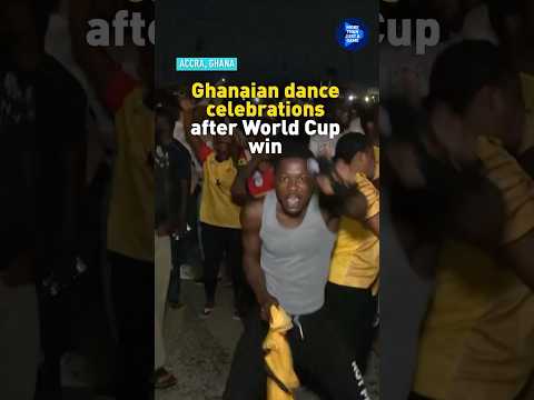 Ghana dance celebrations after World Cup win
