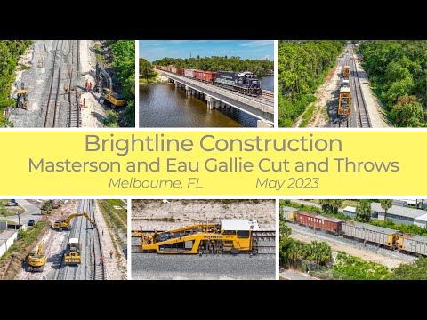 Brightline Construction: Masterson Street and Eau Gallie River Cut and Throws - May 2023