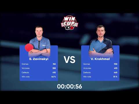 09:30 Vitalii Krokhmal 3-2 Kyrylo Deineha West 1 WIN CUP 28.11.2022 | TABLE TENNIS WINCUP