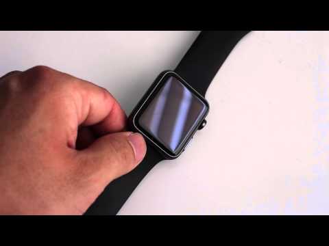 Scratched Apple Watch Screen, Sport (42mm Black)