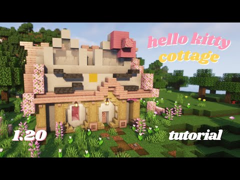 Cute Hello Kitty Inspired Cherry Blossom Minecraft House