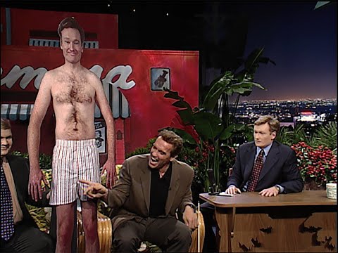 Arnold Schwarzenegger Analyzes Conan's Physique | Late Night with Conan O’Brien