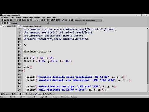 Linguaggio C - La funzione printf