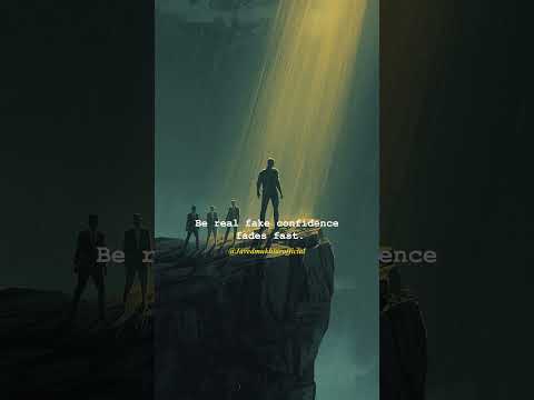 Fake Confidence Never Lasts #motivation #success #selfimprovement #quotes #mindset #youtubeshorts