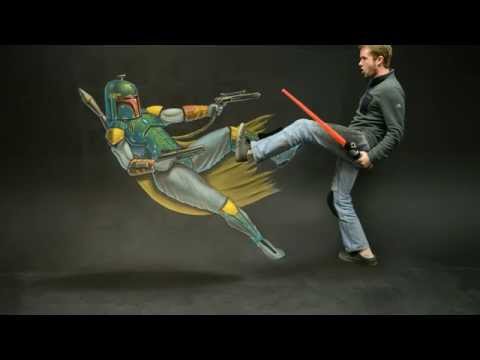 Epic Star Wars 3D Chalk Art! - AWE Me Artist Series