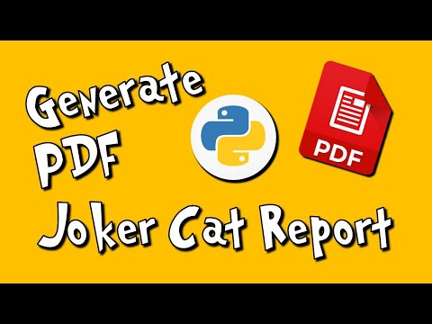 Generate PDF with Python ReportLab Joker Cat Report demo 5
