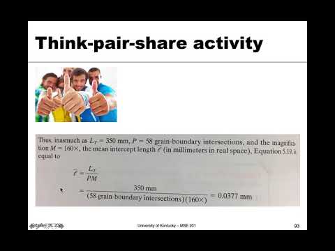 MSE 201 S21 Lecture 16 - Module 3 - Determining Grain Size Example