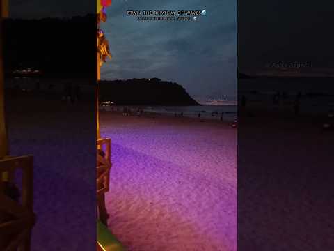 Kudle Beach Gokarna at Night✨🌊 #beach #kudlebeach #gokarna #nightbeach #karnataka #ocean #arabiansea