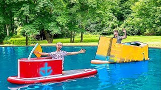 BOX FORT BATTLE VS PAPA JAKE (WHO WILL WIN?!)