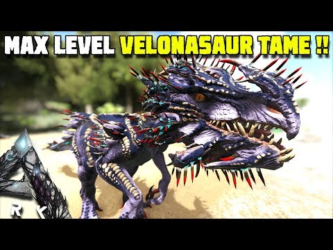 MAX LEVEL VELONASAUR TAMING + STEALING A HIGH LEVEL VELONASAUR  | ARK:EXTINCTION [EP16]