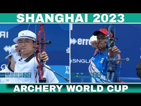 Korea v India || compound mixed team gold || Shanghai 2023 || archery  World Cup