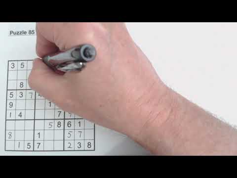 Sudoku Primer 84 - 'answer sheet' to the pop-quiz in previous video (sudoku hard level)