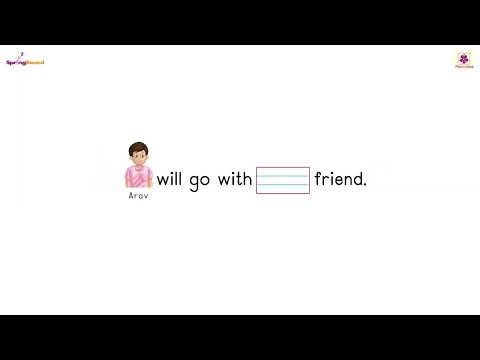 ‘his’ / ‘her’ - 2 | Springboard SR KG Words & Sentences Part - 1 | Periwinkle